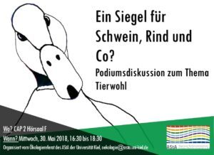 Podiumsdiskussion: Tierwohl in der Nutztierhaltung @ CAP 2, Hörsaal F | Kiel | Schleswig-Holstein | Deutschland
