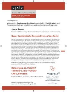 Vortrag: Queer-feministische Perspektiven auf das Recht @ CAP2 – Hörsaal E