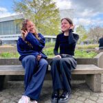 Projektstelle Studierendenhaus: Verena und Klara (von links nach rechts)